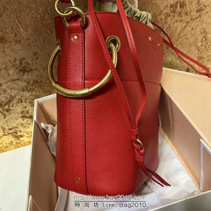 Chloe克洛伊 最新 進口小牛皮Roy系列 小號水桶包  ypk1007